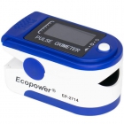 OXIMETRO ECOPOWER EP-2714 AZUL/BRANCO DEDO