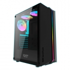 GABINETE DARKFLASH DK151 GAMING BLACK 3FANS ARGB