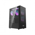 GABINETE DARKFLASH A290 GAMING BLACK 3FANS ARGB