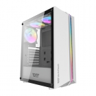 GABINETE DARKFLASH DK151 GAMING WHITE 3FANS ARGB