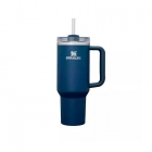 GARRAFA TERMICA STANLEY TRAVEL QUENCHER AZUL OSCURO 1.18L C/TAMPA CANUDO