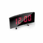 RELOGIO LED DIGITAL ESPELHADO DESPERTADOR DE MESA DT-6507 5V/USB PRETO