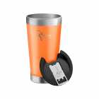 COPO TERMICO GHIS LARANJA 473ML COM TAMPA E ABRIDOR