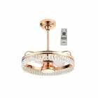 VENTILADOR DE TETO SATELLITE COM LUSTRE A-FAN8301 GOLD 4100LM BIVOLT