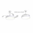 VENTILADOR DE TETO SATELLITE COM LUSTRE A-FAN801 WHITE 3000LM BIVOLT