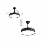 VENTILADOR DE TETO SATELLITE COM LUSTRE A-FAN803 BLACK 3000LM BIVOLT