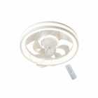 VENTILADOR DE TETO SATELLITE COM LUSTRE A-FAN703 WITHE 1400LM BIVOLT