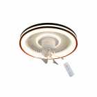 VENTILADOR DE TETO SATELLITE COM LUSTRE A-FAN705 BLACK+GOLD 1400LM BIVOLT