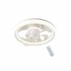 VENTILADOR DE TETO SATELLITE COM LUSTRE A-FAN701 WHITE 1400LM BIVOLT
