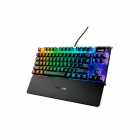 TECLADO USB GAMER STEELSERIS APEX RGB SWITCH BLUE/ING/PRETO