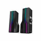 SPEAKER SATELLITE GAMER AS-92002 RGB PRETO 2.0 USB