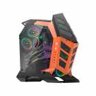 GABINETE DARKFLASH GAMING K1 KNIGHT PRETO/LARANJA