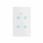 INTERRUPTOR SMART 4LIFE FLBW4 C/4 BOTAO WHITE WIFI BIVOLT