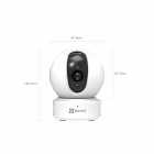 CÂMARA IP SMART WIFI EZVIZ C6C CS-CV246-B0-3B2WFR 1080P 4MM 360