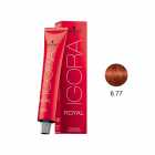 TINTA PRA CABELO SCHWARZKOPF IGORA ROYAL 6-77 60G +LOÇAO 60ML