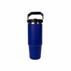 GARRAFA TÉRMICA STRAW WATER BOTTLE AZUL 887ML C/ALÇA