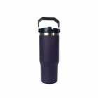 GARRAFA TÉRMICA STRAW WATER BOTTLE AZUL OSCURO 887ML C/ALÇA