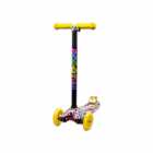 PATINETE INFANTIL SCOOTER AMARELO GRAFITADO C/LED