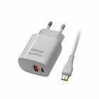 FONTE ECOPOWER EP-7022 1USB 1 TYPE-C BRANCO