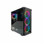 GABINETE REDRAGON GC-606BK-3RGB WHEELJACK BLACK 3FAN RGB