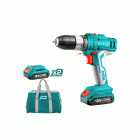 KIT PARAFUSADEIRA BATERIA TOTAL TIDLI1222 2 BATERIAS 220V 50/60HZ