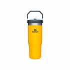 GARRAFA TÉRMICA STANLEY CLASSIC FLIP STRAW TUMBL CREME/MOSTARDA 887ML