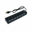 HUB USB 7PORTAS H MASTON HA-02 2.0 PRETO