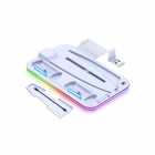 DOCK DE CARGA COOLER SUPORTE RGB PS5 BRANCO