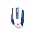 MOUSE WIR REDRAGOM WOKI M994WBR WHITE/BLUE 26000DPI