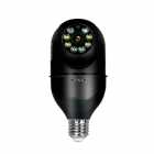 CÂMERA IP SMART WIFI SATELLITE A-CAM0031 TIPO LAMPADA PRETO ICSEE