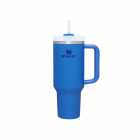 GARRAFA TERMICA STANLEY QUENCHER H2.0 AZUL CLARO 1.18L C/TAMPA E CANU