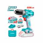 KIT PARAFUSADEIRA BATERIA TOTAL TDLI20508 2 BATERIAS 220V