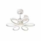 VENTILADOR DE TETO SATELLITE COM LUSTRE A-FAN8201 WHITE 4700LM BIVOLT
