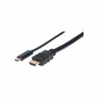 CABO HDMI MANHATTAN TYPE-C 4K 1 METROS PRETO