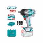 KIT PARAFUSADEIRA IMPACT 1/2 BATERIA TOTAL TIWLI2085 2 BATERIAS 220V