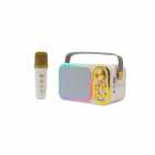 SPEAKER ECOPOWER EP-2112 BRANCO/GOLD BT/USB/FM/AUX