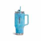 GARRAFA TERMICA IGLOO 950ML ICE DYE BLUE COM TAMPA E CANUDO