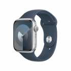 RELOGIO APPLE WATCH S9 45MM MR9E3LW/A GPS SILVER BLUE M/L
