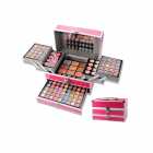 MALETA DE MAQUIAGEM MISS ROSE 7007-006M PINK COMPLETA