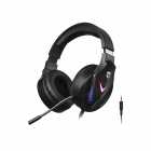 FONE COM MICROFONE SATELLITE GH-332 KING FIGHT RGB PRETO