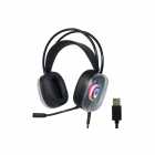 FONE COM MICROFONE SATELLITE GH-553 RGB GAMING PRETO
