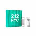 CAROLINA HERRERA 212 KIT FEM 100ML EDT + BODY 100ML