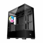 GABINETE MTEK GAMMER MCG-AIR01-B BLACK 1 FAN