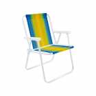 CADEIRA DE PRAIA MOR 002002 AMARELO AZUL