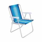 CADEIRA PARA PRAIA MOR ALTA ALUMINIO 002101 AZUL