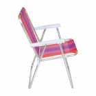 CADEIRA PARA PRAIA MOR ALTA ALUMINIO 002101 ROXO VERMELHO