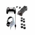 GAME PS5 AC CARREGADOR+CONTROLE+FONE NYKO DELUXE MASTER PAK 83303 PRETO BRANCO