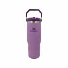 GARRAFA TERMICA STANLEY CLASSIC FLIP STRAW TUMBLE ROXO 887ML COM ALÇA