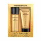 WOMEN SECRET GOLD SEDUCTION KIT SPLASH 85ML+BODY 90ML 