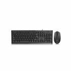 TECLADO+MOUSE USB HP KM10 GAMING INGLES PRETO